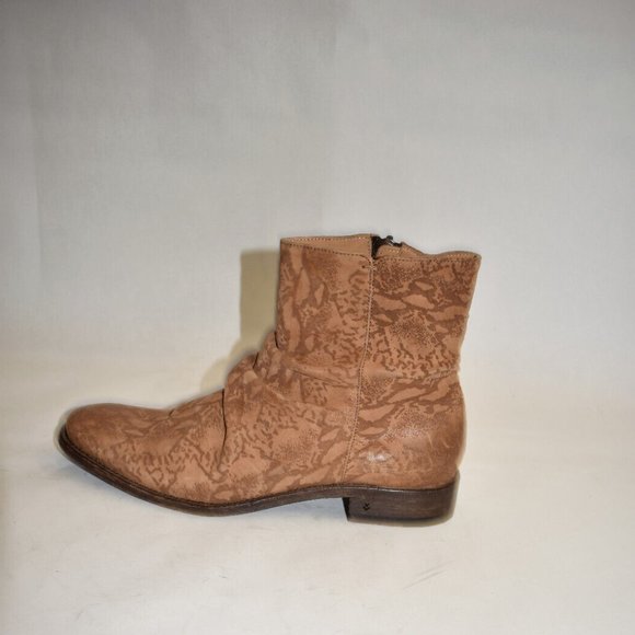 New! John Varvatos Morrison Sharpei Boot Snake Skin Embossed 9.5 US DD288 main image 8